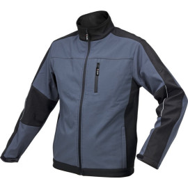 Куртка робоча SOFTSHELL YATO розмір XL, чорно-темно-сіра, 3 кишені, 96% поліестер і 4% спандекс [10]