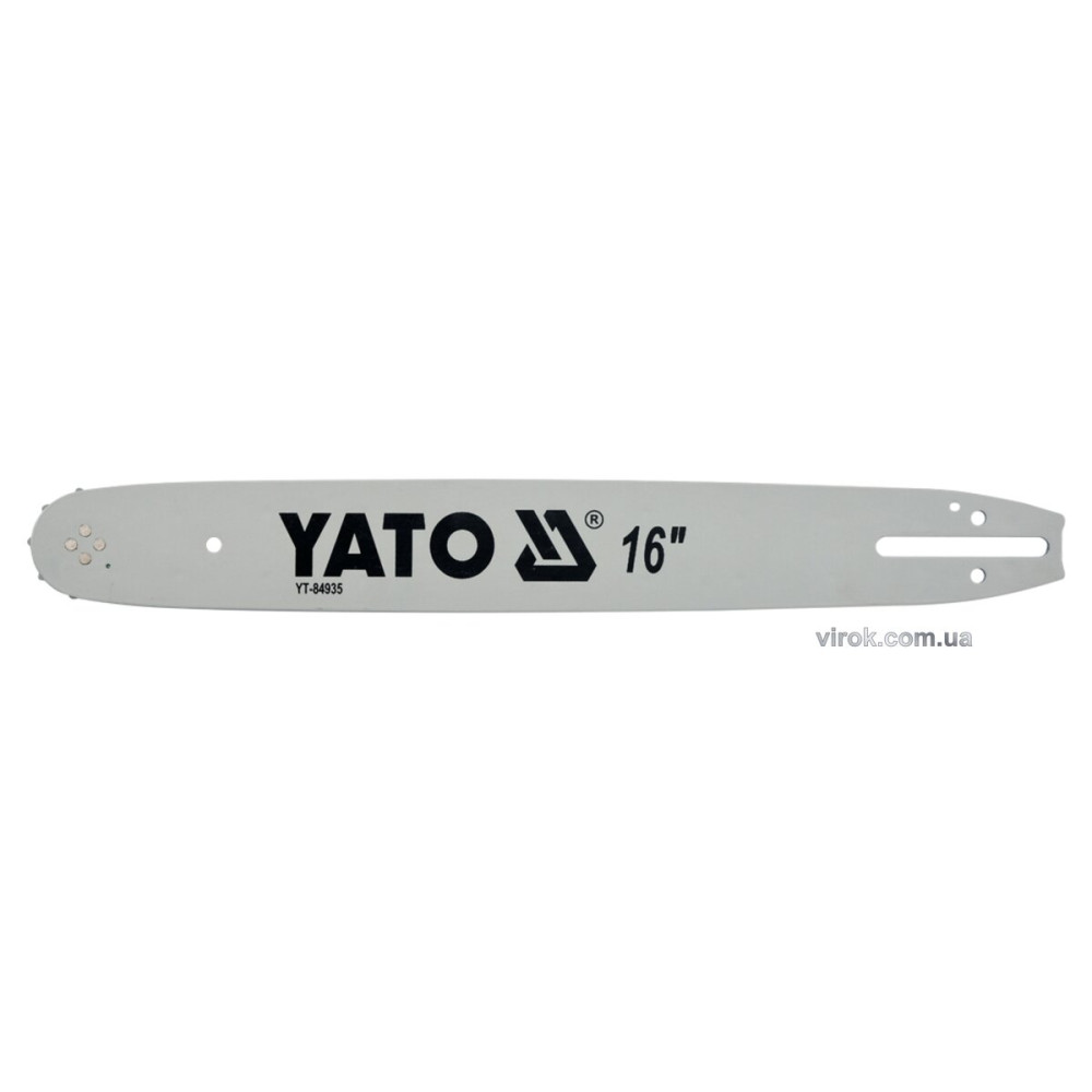 Шина для пили YATO l= 16"/ 40 см (56 ланок)Кількість зубів-9. для ланцюгів YT-84953, YT-84960 [20]