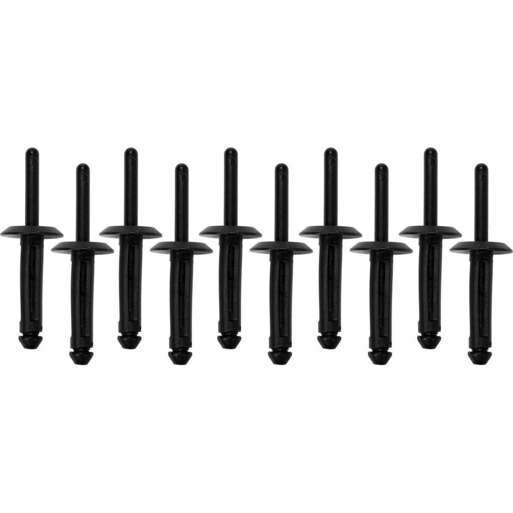 Заклепки пластикові YATO, 6.6x17.2 мм, 10 шт.Nylon [250](DW)