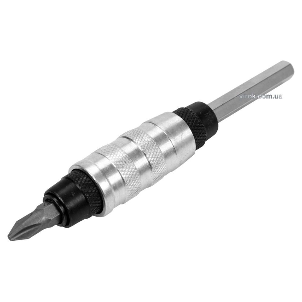 Тримач-адаптер магнітний рухомий YATO : HEX - 1/4", L= 100 мм, під кутом 15°, CrV [60]