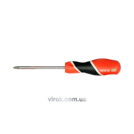 Викрутка хрестова YATO : "Philips" PH1 х 200 мм [12/36/144]
