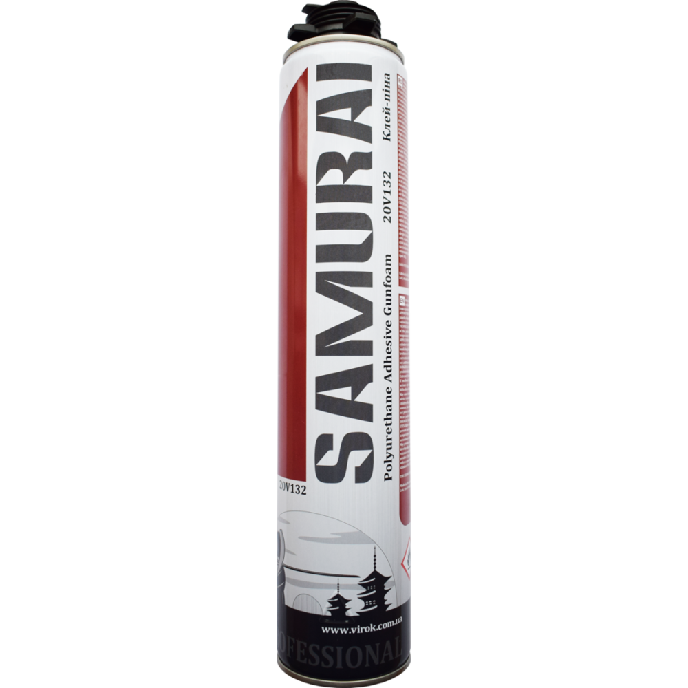 Клей-піна SAMURAI Premium Polystyrol FixFoam 877, 750ml UKR ,900г