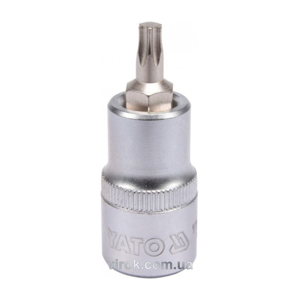 Головка торцева до квадрату 1/2" YATO з насадкою "TORX" Т30, L= 55 мм [40/240]