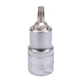Головка торцева до квадрату 1/2" YATO з насадкою "TORX" Т30, L= 55 мм [40/240]