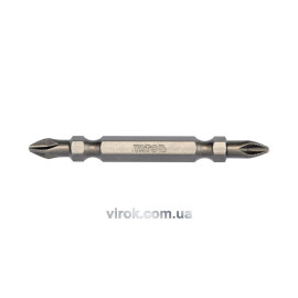 Насадка викруткова двостороння YATO : Philips РН2 - PH2, L= 65 мм. 10 (Уп/Шт.) [25/100]
