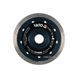 Диск відрізний алмазний YATO Ø= 125x1.6x10x22.2мм по гресу, склу, кераміці. мокрий/сухий різ YT-59972