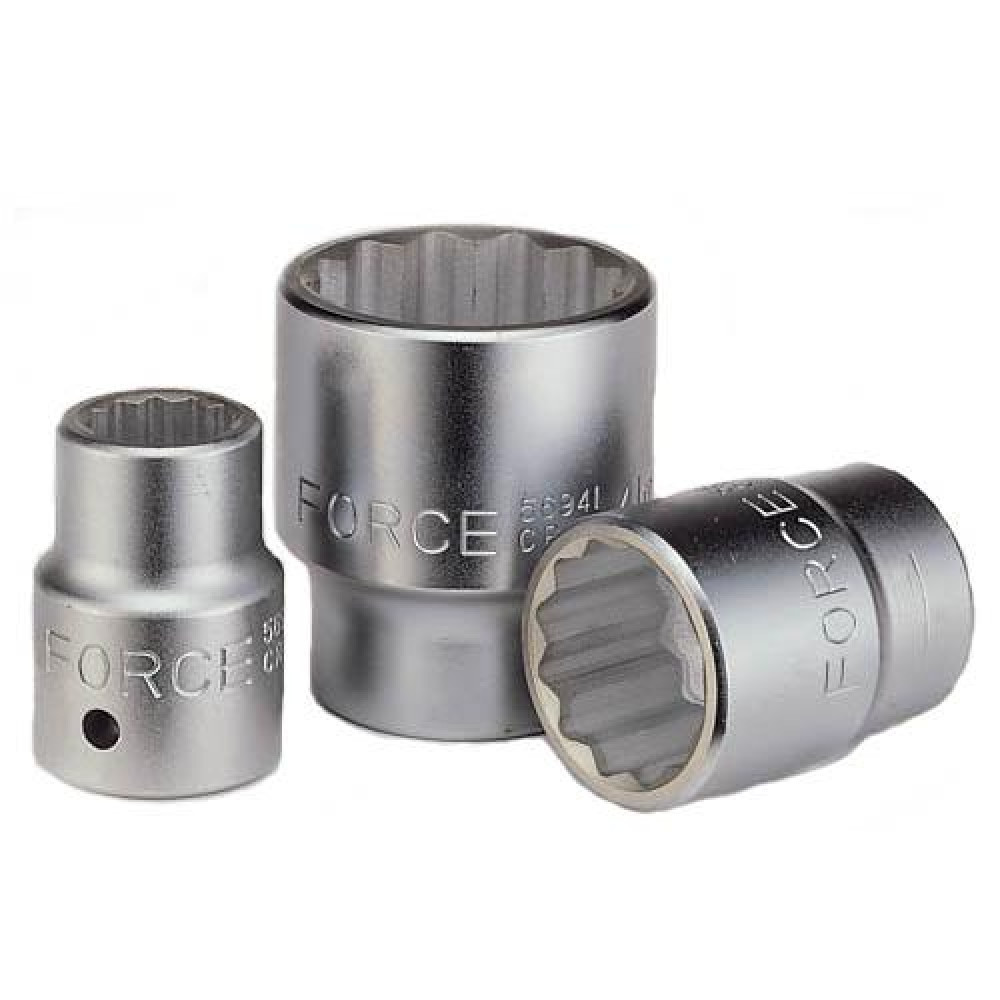 1" Головка двенадцатигранная 90 мм, L=110 мм (FORCE 58990)