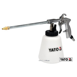 Пістолет пневматичний для утворення піни YATO : бак- 1 л, сопло- 220 мм, 113 л/хв, 0.62 МПа YT-23640