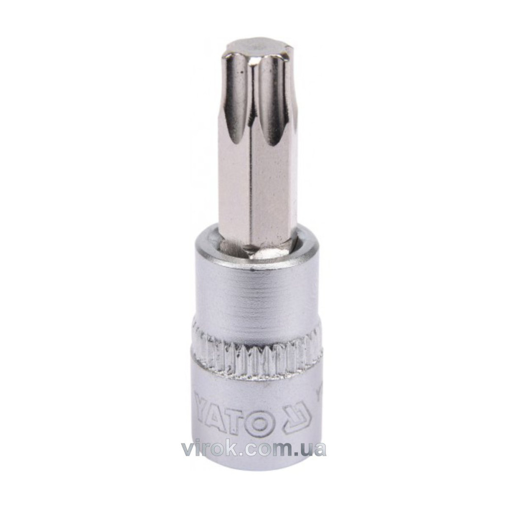 Головка торцева до квадрату 1/4" YATO з насадкою "TORX" Т40, L= 37 мм [150/600]