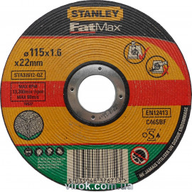 Круг відрізний по каменю/бетону STANLEY, Ø= 115х22 мм, h=1,6мм DW
