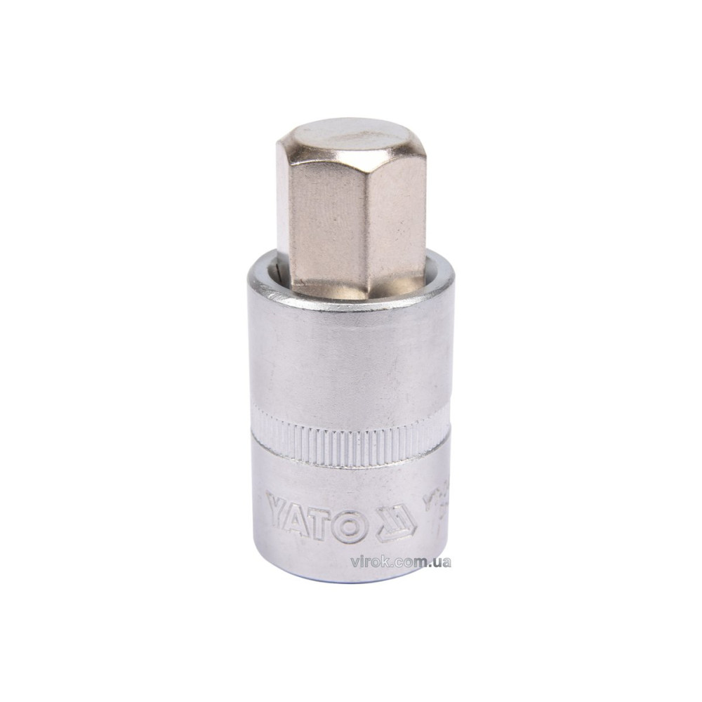 Головка торцева з насадкою HEX YATO : квадрат 1/2". HEX M17, L= 55 мм [40/160]