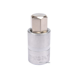 Головка торцева з насадкою HEX YATO : квадрат 1/2". HEX M17, L= 55 мм [40/160]