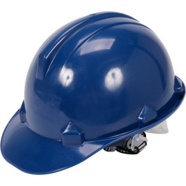 Каска для захисту голови VOREL синя з матеріалу HDPE [30]