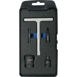 Ключі для пластикових оливозливних пробок YATO: до квадрату- 3/8", 5 шт [20]