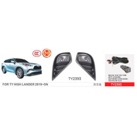 Фары доп.модель Toyota Highlander 2019-/TY-2393/H16-12V19W/эл.проводка