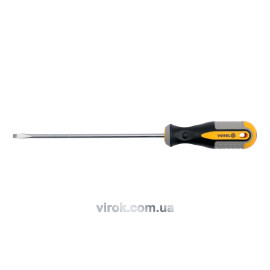 Викрутка плоска VOREL : SL4 х 200 мм. Cr-V [12/60/240]
