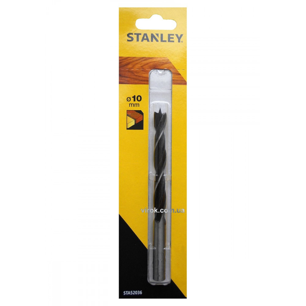 Свердло по дереву STANLEY, Ø= 10 мм