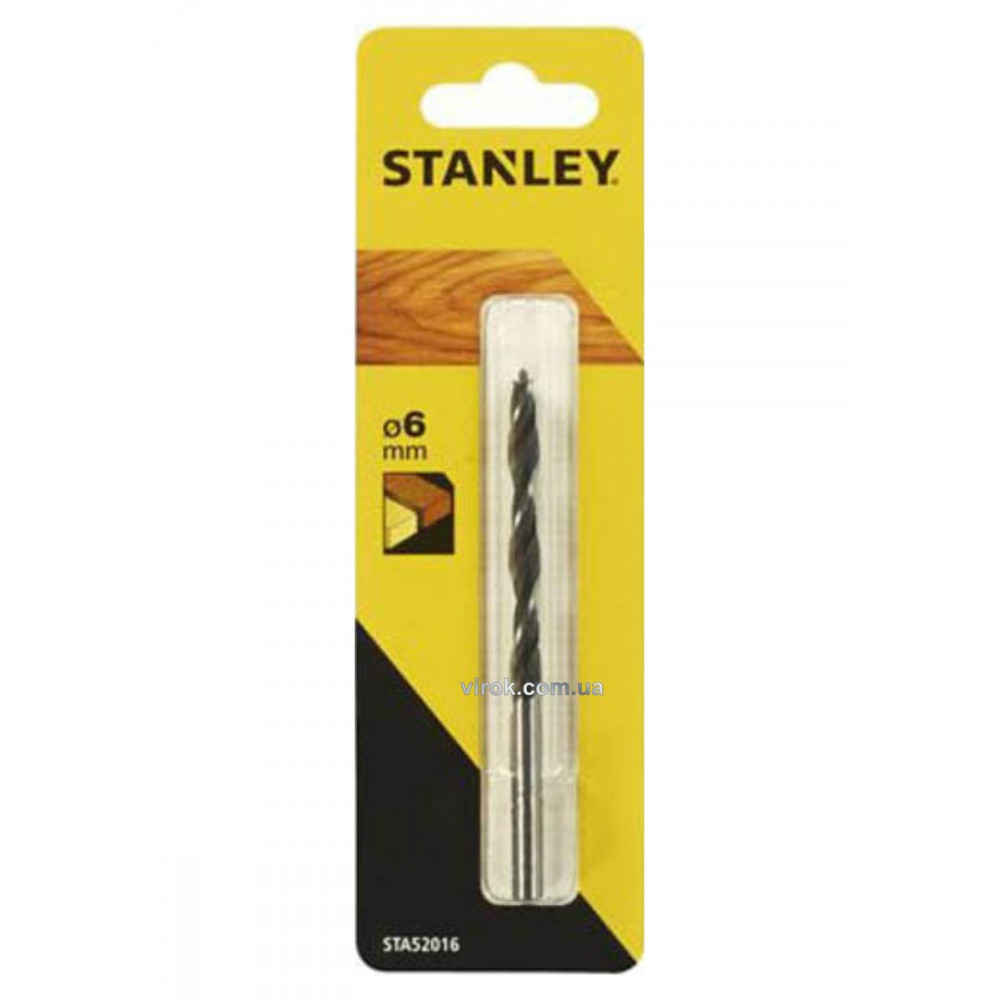 Свердло по дереву STANLEY, Ø= 6 мм