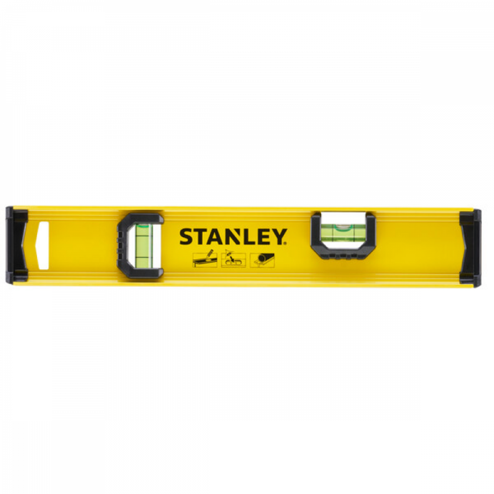 Рівень STANLEY "BASIC I-BEAM" : L= 30 см, 2 капсули