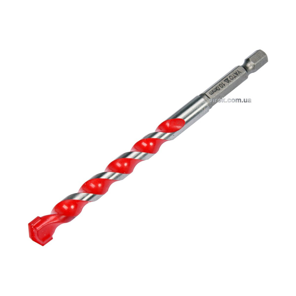 Свердло універсальне YATO: YG6X, Ø= 10 мм, l= 120/70 мм, HEX-1/4" [50/200]