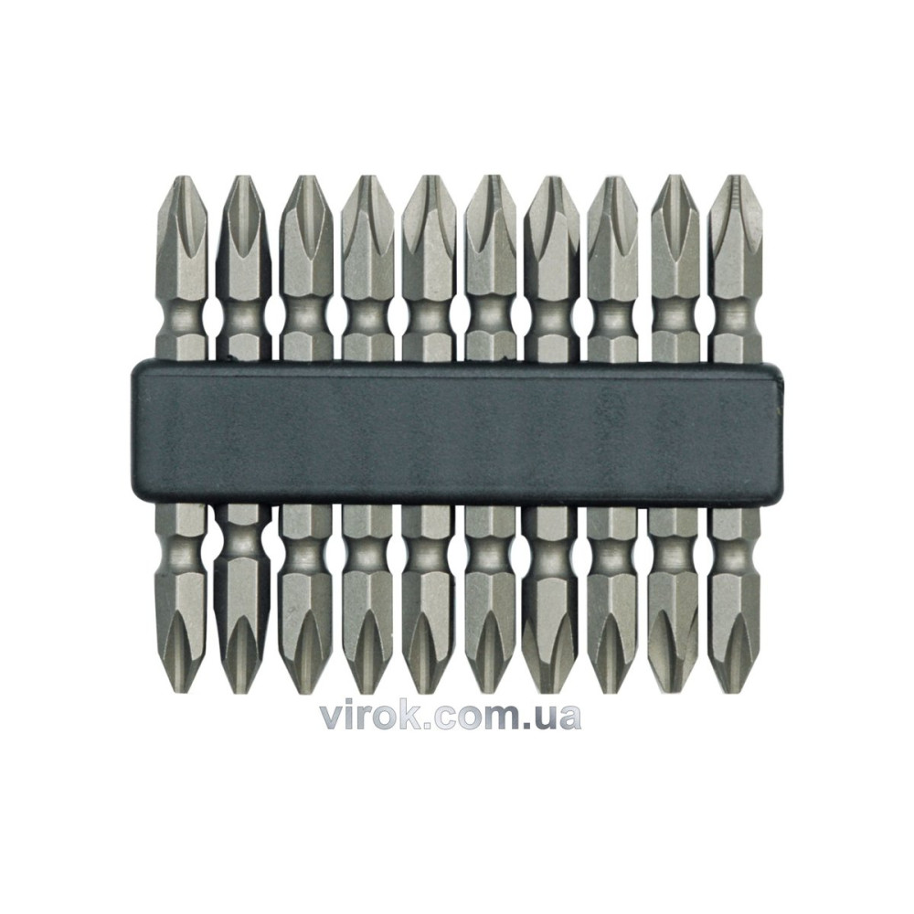 Насадка викруткова двостороння VOREL : PH2 x 60 мм, Cr-V. 10 (Шт/Уп.) [25/100]