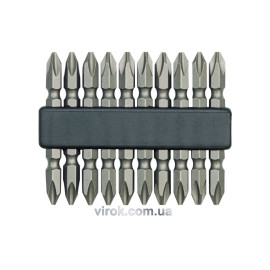 Насадка викруткова двостороння VOREL : PH2 x 60 мм, Cr-V. 10 (Шт/Уп.) [25/100]