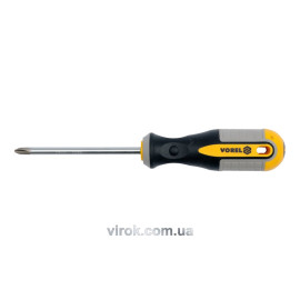 Викрутка хрестова VOREL : "Philips" PH2 х 150 мм. Cr-V [12/36/144]