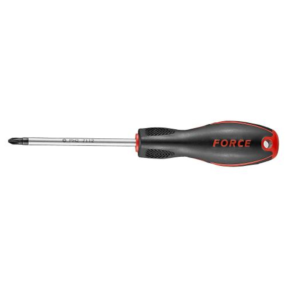 Отвертка крестовая (Philips) PH.2, L=200 мм (жало L=200 мм) (FORCE 7112002)
