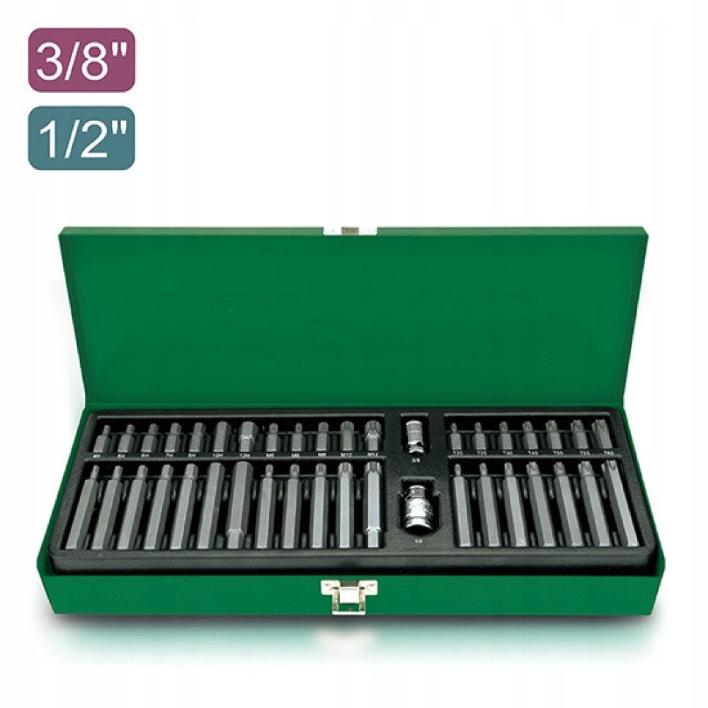 Набор бит TOPTUL 10мм HEX,TORX,SPLINE 40ед. GAAD4002
