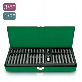 Набор бит TOPTUL 10мм HEX,TORX,SPLINE 40ед. GAAD4002