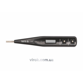 Індикатор напруги YATO контрольний цифровий 12-250 V LCD [20/500]