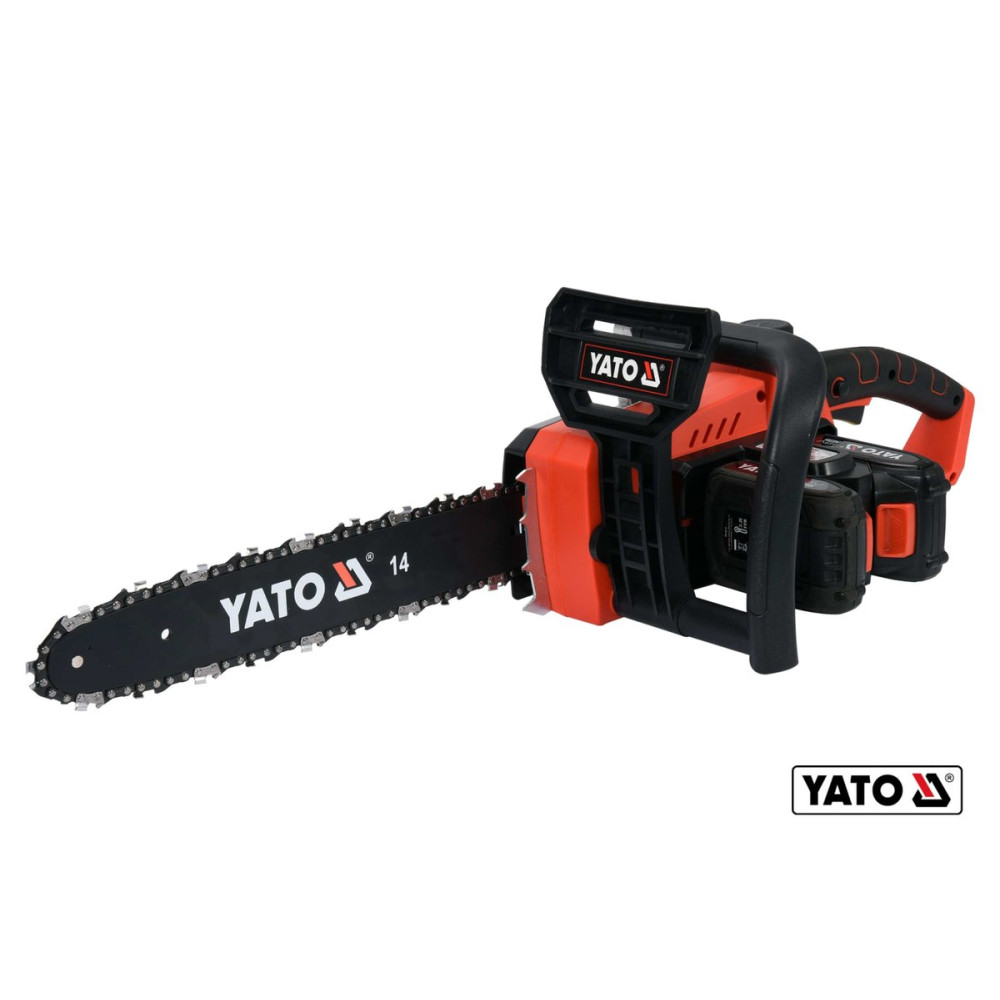 Пила ланцюгова акумуляторна YATO : 36 В (2 x Li-Ion 18 В), 2 АГод, шина- 14"/35 см YT-82812
