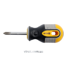 Викрутка хрестова VOREL : "Philips" PH2 х 38 мм. Cr-V [12/60/240]