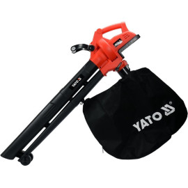 Порохотяг для листя акум. YATO: 12500 об/хв, продуктивність- 8 м³/хв, збірник- 45 л(БЕЗ АКУМУЛЯТОРА)