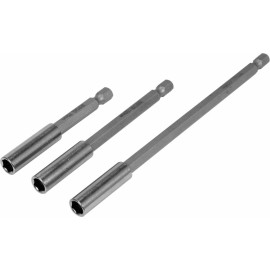 Тримачі насадок викруткових YATO шпиндель HEX - 1/4", L= 75, 100, 150 мм, 3 шт [20]