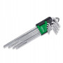 Г-образные ключи TORX TOPTUL T10-T50 9ед. супердлинные с отверстием GAAL0915