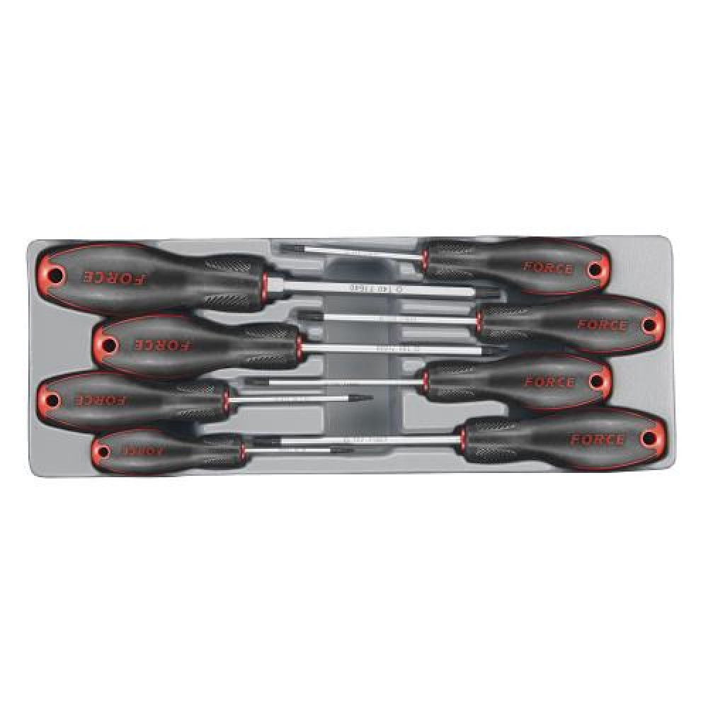 Набор отвёрток Torx с отверстием 8 пр. (FORCE 2086T)