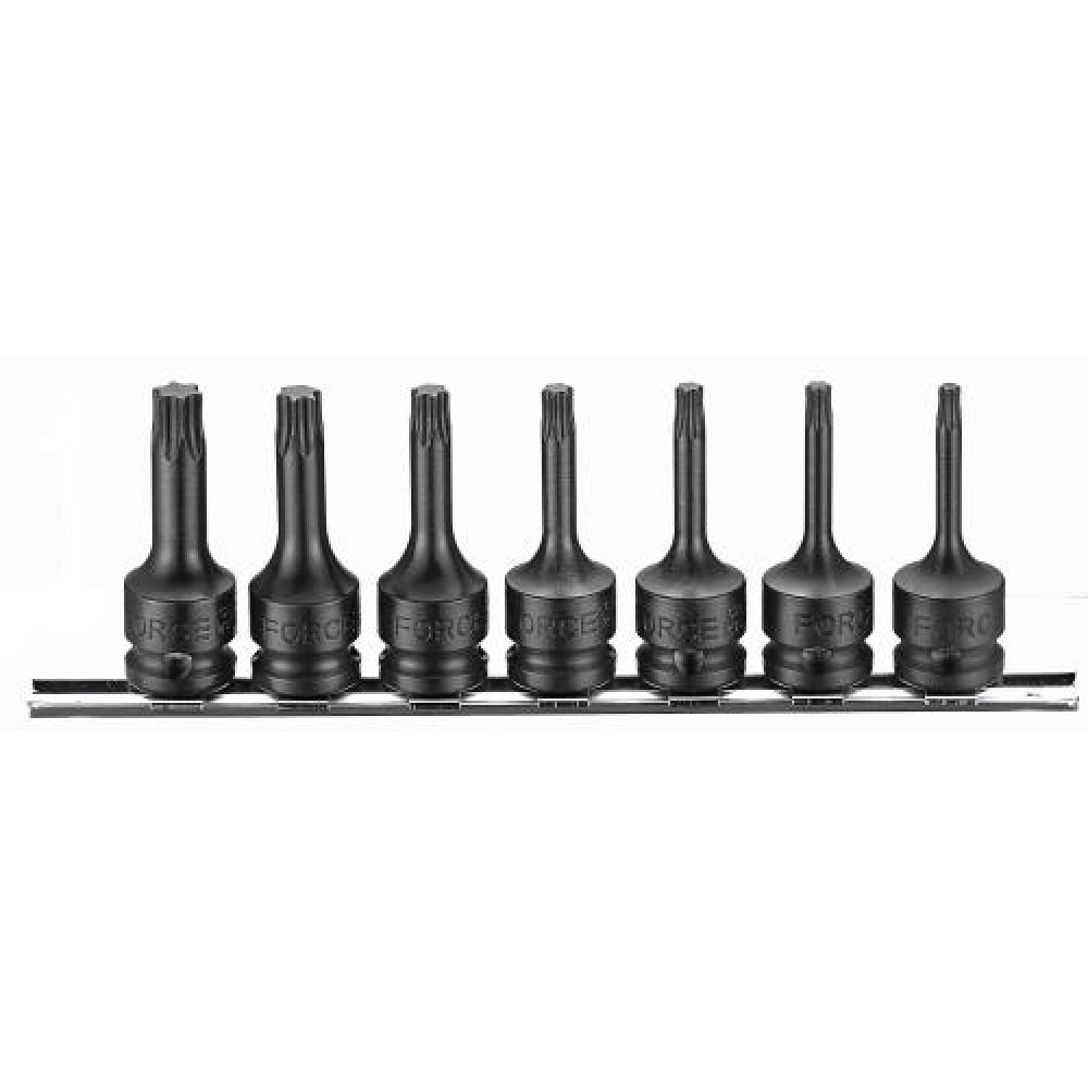 3/8" Набор головок-бит Torx ударных 7 пр. (T20-T50) (FORCE 30715)