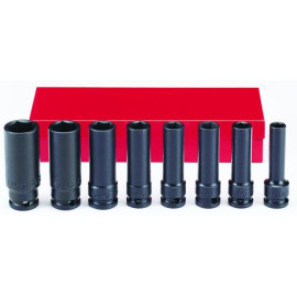 3/8" Набор головок 6-гр. глубоких ударных 8 пр. (FORCE 3084)
