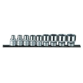3/8" Набор головок дйюмовые 6-гр. 9 пр. (1/4"-3/4") (FORCE 3098)