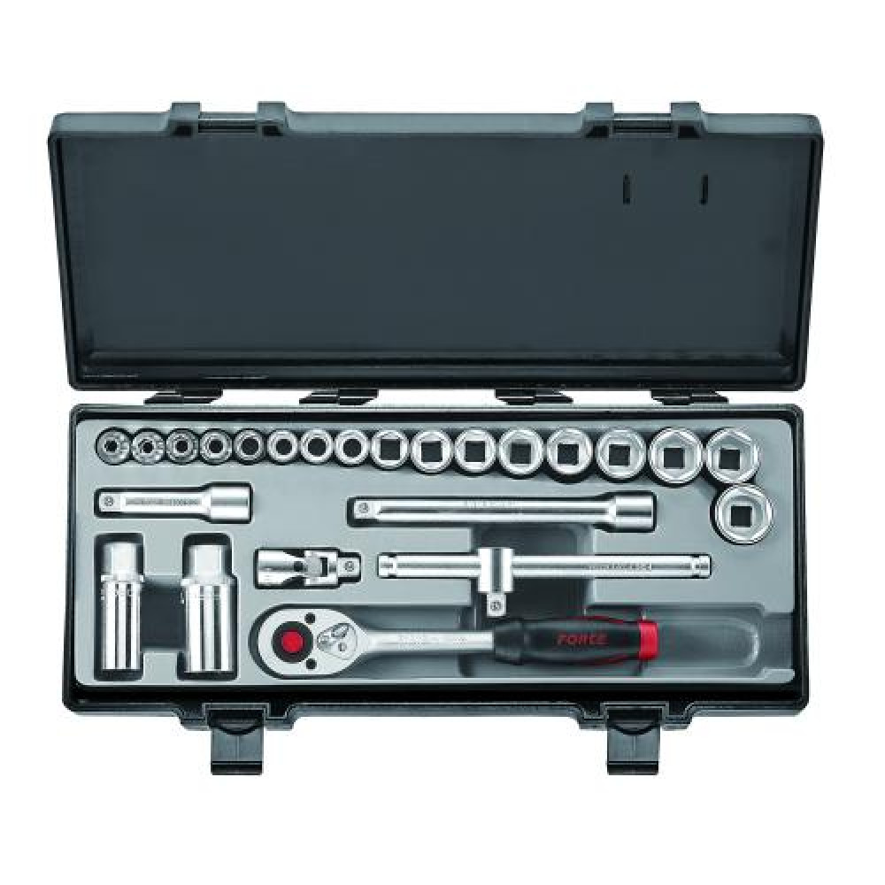 3/8" Набор инструмента 6-гр. 24 пр. (6-22 мм) (FORCE 3251-5)