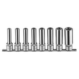 1/2" Набор головок Е-профиль (Torx) глубоких 8 пр. (E10-E24) (FORCE 4083)