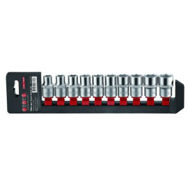 1/2" Набор головок 6-гр. 10 пр. (10-19 мм) (FORCE 41018)
