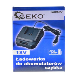 Зарядний пристрій для літій-іонної батареї 18 Fast GEKO G80602