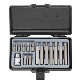1/2" Набор бит Torx 10 мм 15 пр. (Т20-Т55) (FORCE 4156)