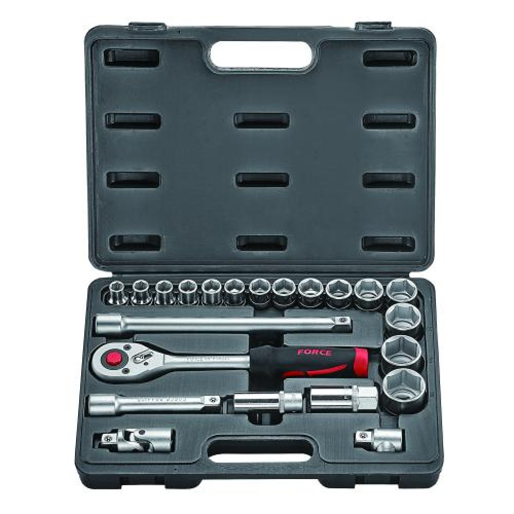 1/2" Набор инструмента 12-гр. 22 пр. (10-32 мм) (FORCE 4223-9)