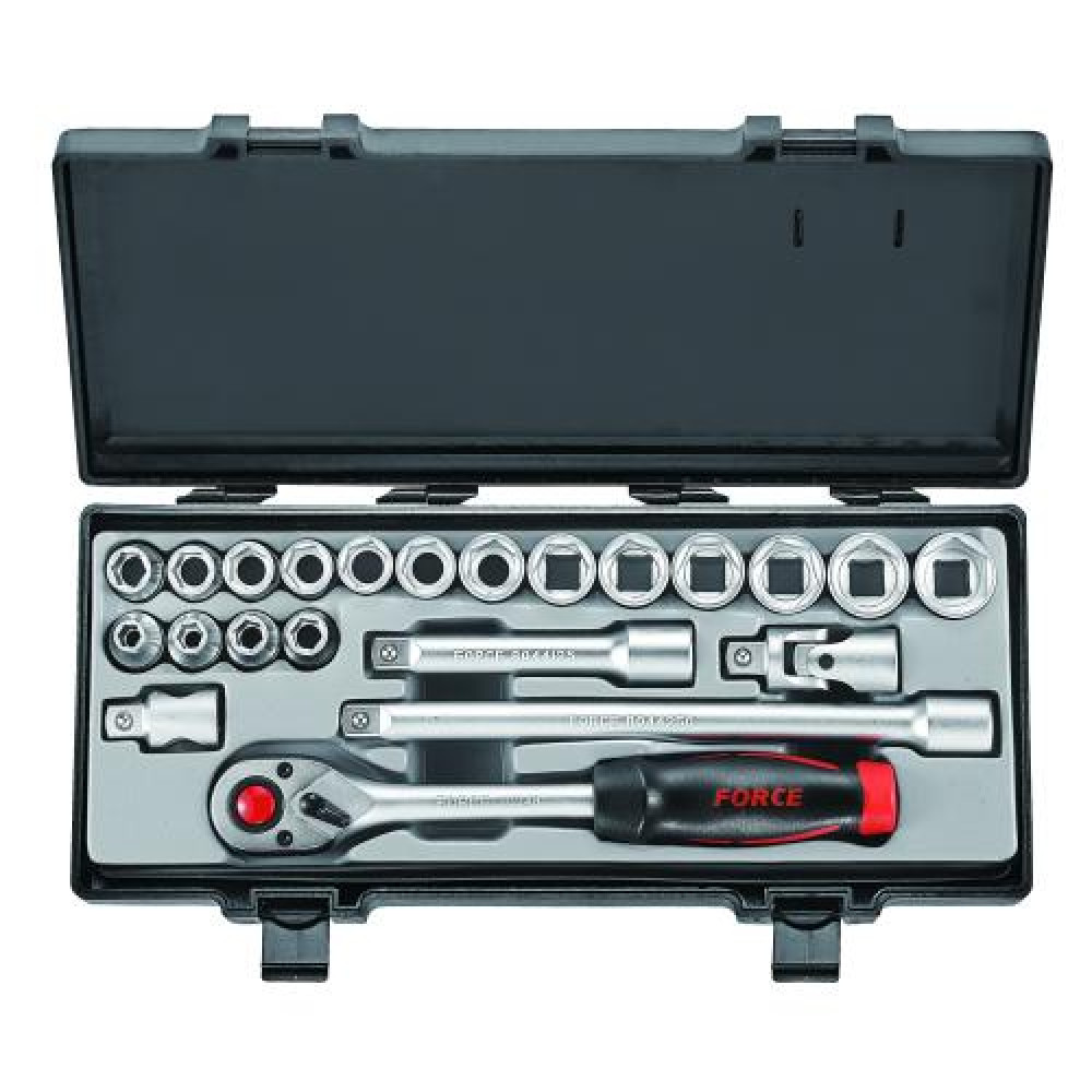 1/2" Набор инструмента 6-гр. 22 пр. (8-24 мм) (FORCE 4226)