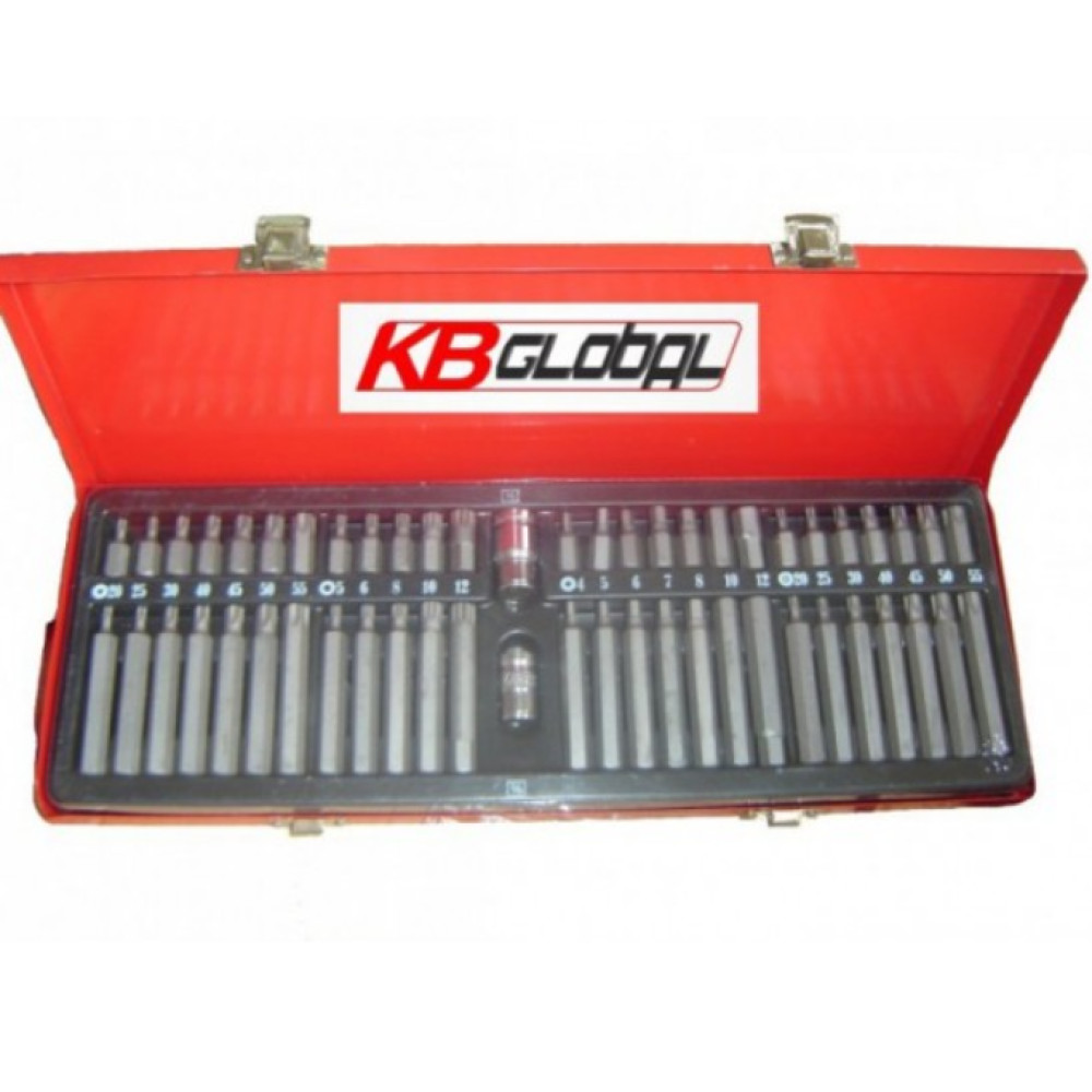 Набір біт (torx, hex, spline) 54 одиниць KBGlobal KB04760
