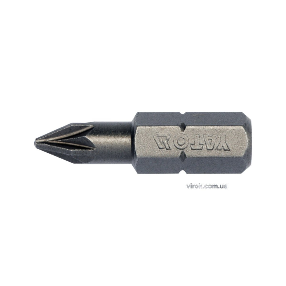 Насадка викруткова YATO : "Pozidriv" PZ1 х 25 мм. HEX 1/4". 10 (Уп/Шт.) [20/100]