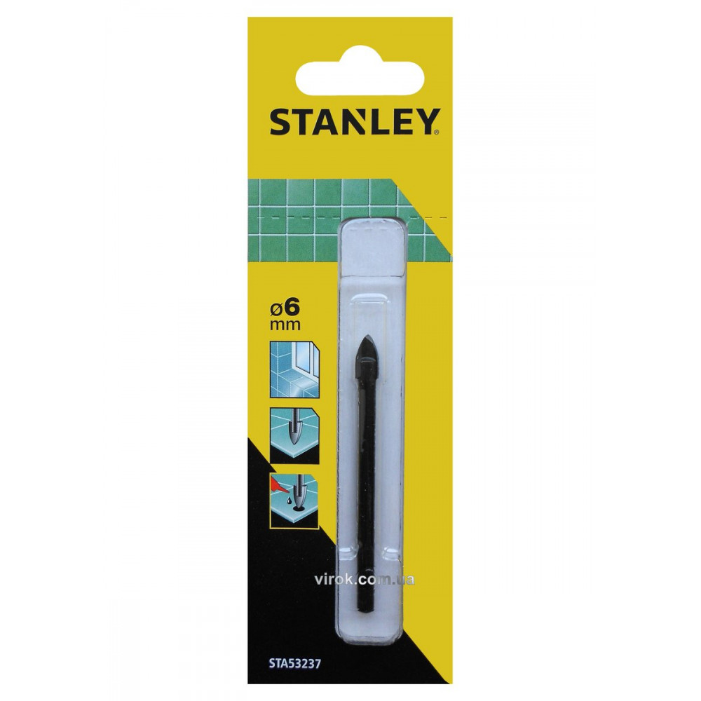 Свердло по кераміці та склу STANLEY : Ø= 6 мм